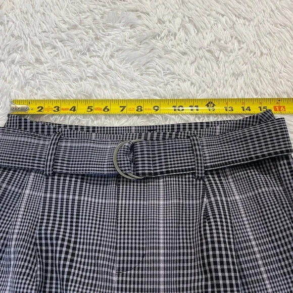 A New Day Black and White Plaid Trousers CROPPED WOMENS SIZE 6 - Picture 5 of 8